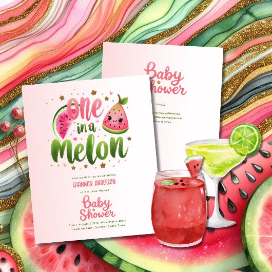Papier Un dans un Melon Premier anniversaire ou Baby show