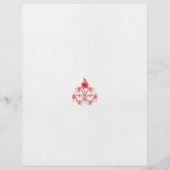 Papier un design de fleur rouge sur un arrière - plan bla (Dos)