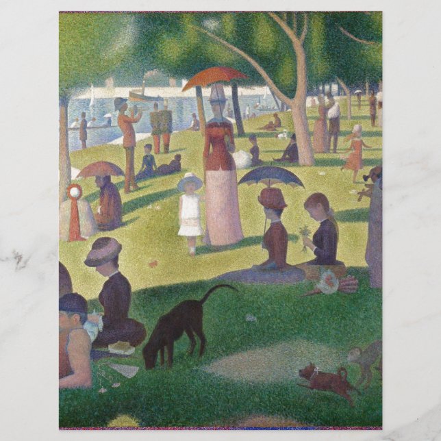 Papier Un dimanche après-midi sur l'île de La Grande Jatt (Devant)