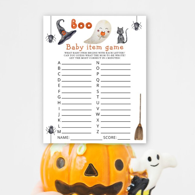 Papier Un fantôme mignon - Baby Item Game. Jeu baby showe (Créateur téléchargé)