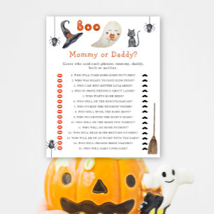 Papier Un fantôme mignon - jeu de baby shower maman ou pa