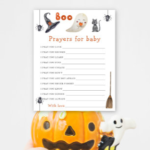 Papier Un fantôme mignon - Jeu de fête prières pour béb