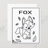 PAPIER UN FOX AMBITIEUX (Devant / Derrière)
