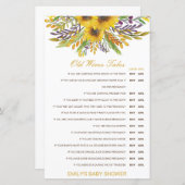 Papier Un garçon ou une fille Vieux Epouses Conte Baby sh (Devant / Derrière)