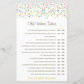 Papier Un garçon ou une fille Vieux Epouses Conte Baby sh (Devant)