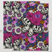 Papier Un jardin coloré II (Devant / Derrière)