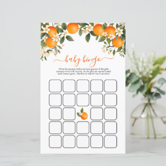 Papier Un jeu de bingo pour Baby Shower avec un petit béb