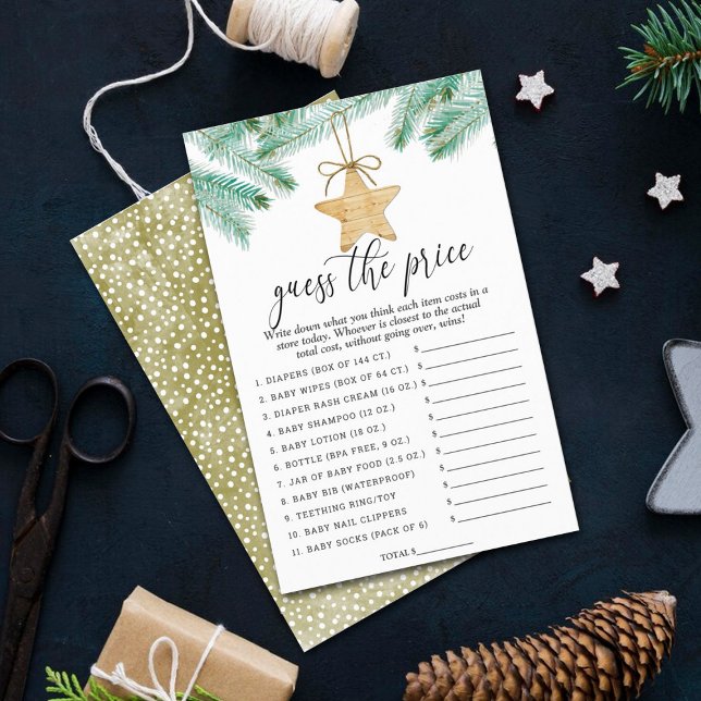 Papier Un Joyeux Petit Baby shower Devine Le Jeu Du Prix (Créateur téléchargé)