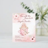 Papier Un lapin de baby shower de thé dans un invitation (Debout devant)