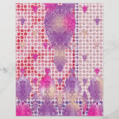 Papier un motif avec un fond violet et des points (Dos)