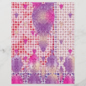 Papier un motif avec un fond violet et des points (Devant)