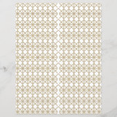 Papier un motif géométrique blanc et or (Dos)