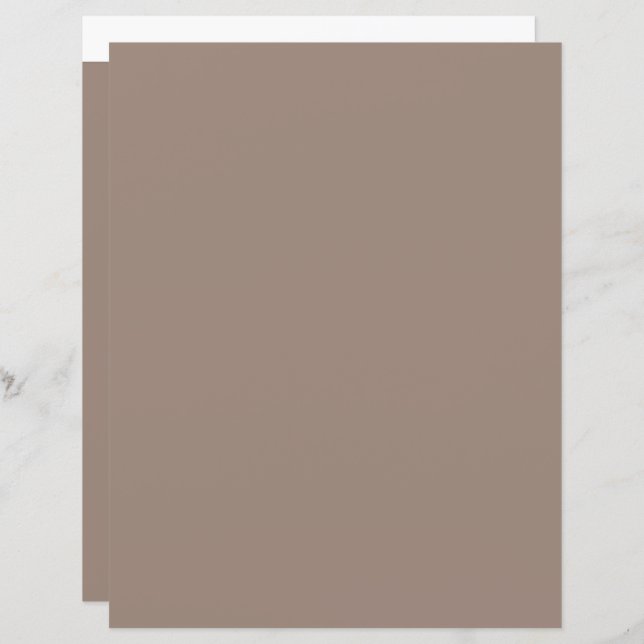 Papier un mur marron avec une horloge (Devant / Derrière)