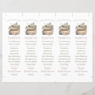 Papier Un Nouveau Chapitre Commence ! Signet Douche Faveu