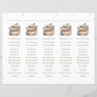 Papier Un Nouveau Chapitre Commence ! Signet Douche Faveu