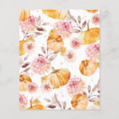 Papier Un Petit Budget Citrouille Bébé Douche Invitations (Dos)