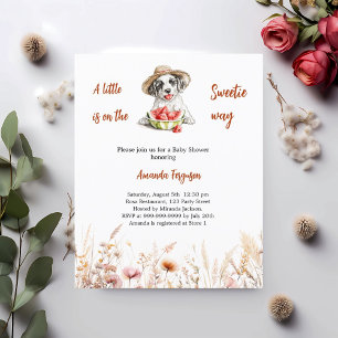 Papier Un petit chien de chiot Sweetie Baby shower invita
