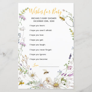 Papier Un petit Fleur sauvage d'abeilles de miel veut pou
