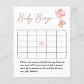 Papier Un petit jeu de bingo pour bébé ours guindé (Devant)