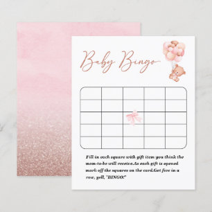 Papier Un petit jeu de bingo pour bébé ours guindé