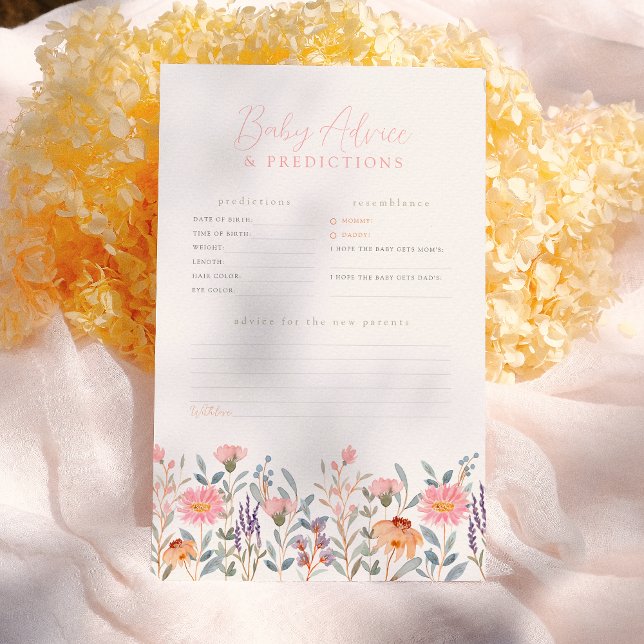 Papier Un petit jeu de prédiction et de conseil pour bébé (Créateur téléchargé)