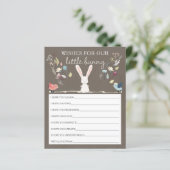 Papier Un Petit Lapin Souhaite Pour Bébé (Debout devant)