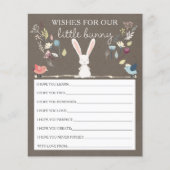 Papier Un Petit Lapin Souhaite Pour Bébé (Devant)