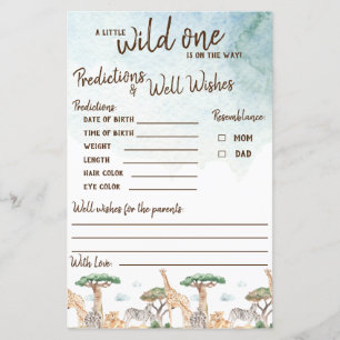 Papier Un peu sauvage prédictions et bien souhaits jeu