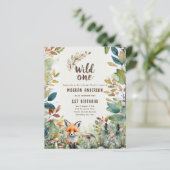 Papier Un renard sauvage Bébé Bois Animaux Rustiques (Debout devant)