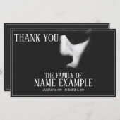 Papier Un visage endormi à mi-ombre (Devant / Derrière)