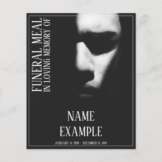 Papier Un visage endormi à mi-ombre (Devant)