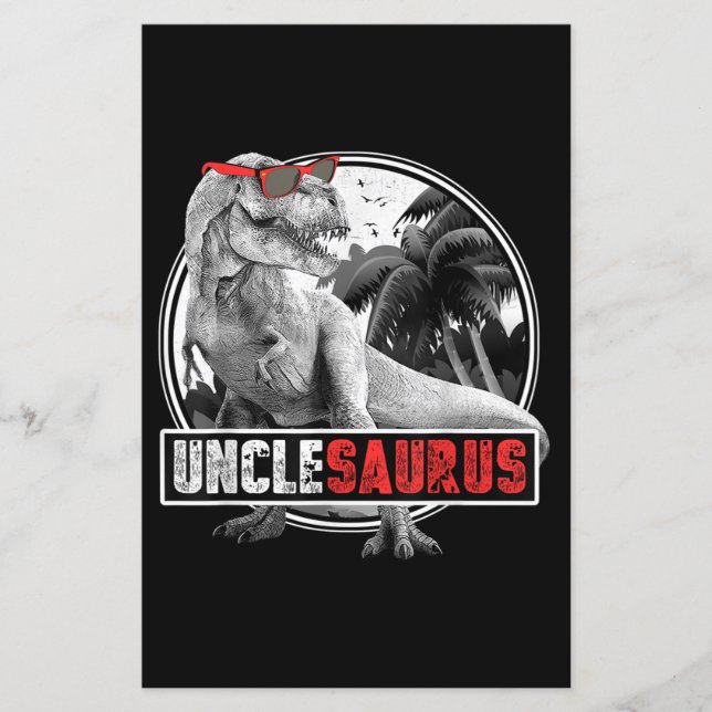 Papier Unclesaurus Dinosaure Oncle Saurus (Devant)