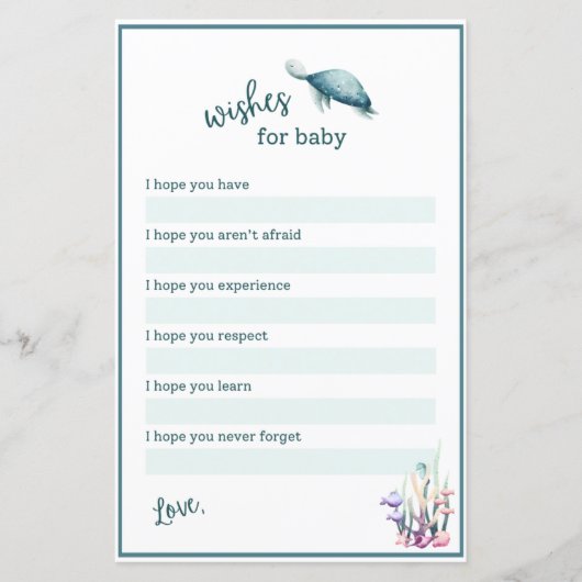 Papier Under the Sea Wishes (Devant)