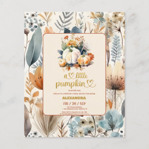 Papier Une baby shower avec un petit budget citrouille