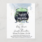 Papier une baby shower budget invitation un bébé est en p (Devant)