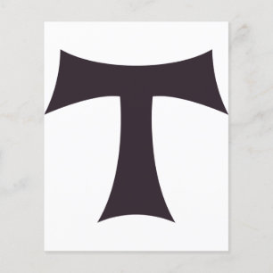 Papier Une croix tau croix Saint-Antoine