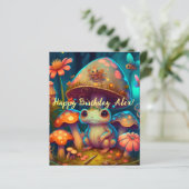 Papier Une grenouille à champignons magiques (Debout devant)