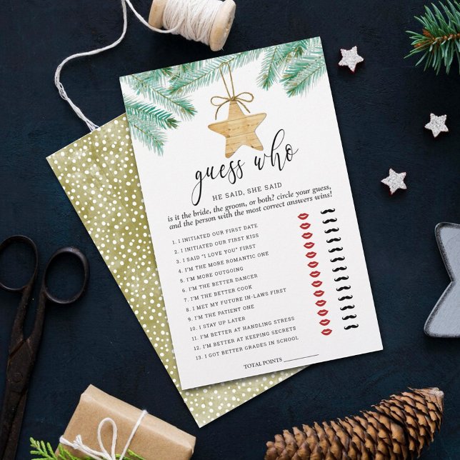 Papier Une Jolie Petite Fête des mariées Devine Qui Joue (Créateur téléchargé)