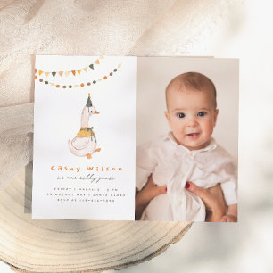 Papier Une oie sotte budget photo Premier anniversaire fê