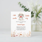 Papier Une petite invitation de Baby shower de lapin Swee (Debout devant)