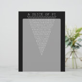 Papier Une tranche de typographie de Pi (Debout devant)