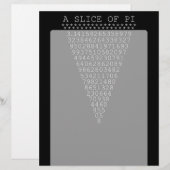 Papier Une tranche de typographie de Pi (Devant / Derrière)