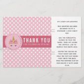 Papier Unicorn Polka Dot Birthday Candy Bar Wrapper (Devant)