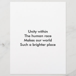 Papier Unité raciale humaine