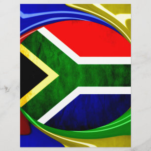 Papier United by Beauty : Design du drapeau sud-africain