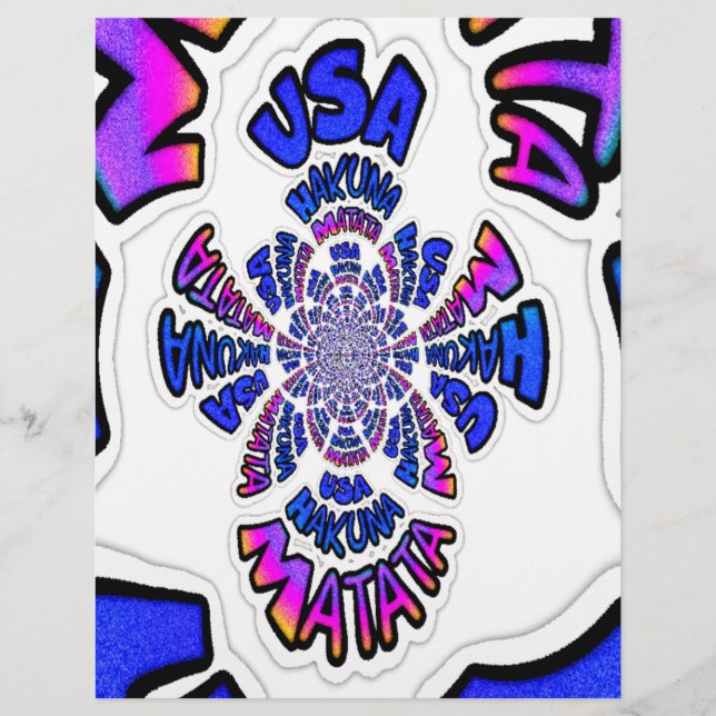 Papier USA Celebration : Lovely Fun Text Dynamic Art (Devant)