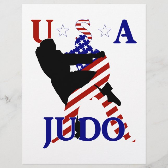 Papier USA Patriotique Martial Arts JUDO (Devant)