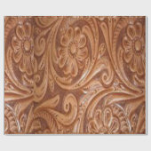 Papier usiné occidental d'emballage cadeau de (Plat)