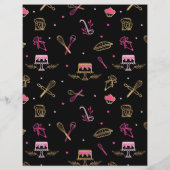 Papier Ustensile de cuisson et de Cuisine amusant Noir, O (Dos)