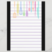 Papier Ustensiles de Cuisine rétro (Dos)